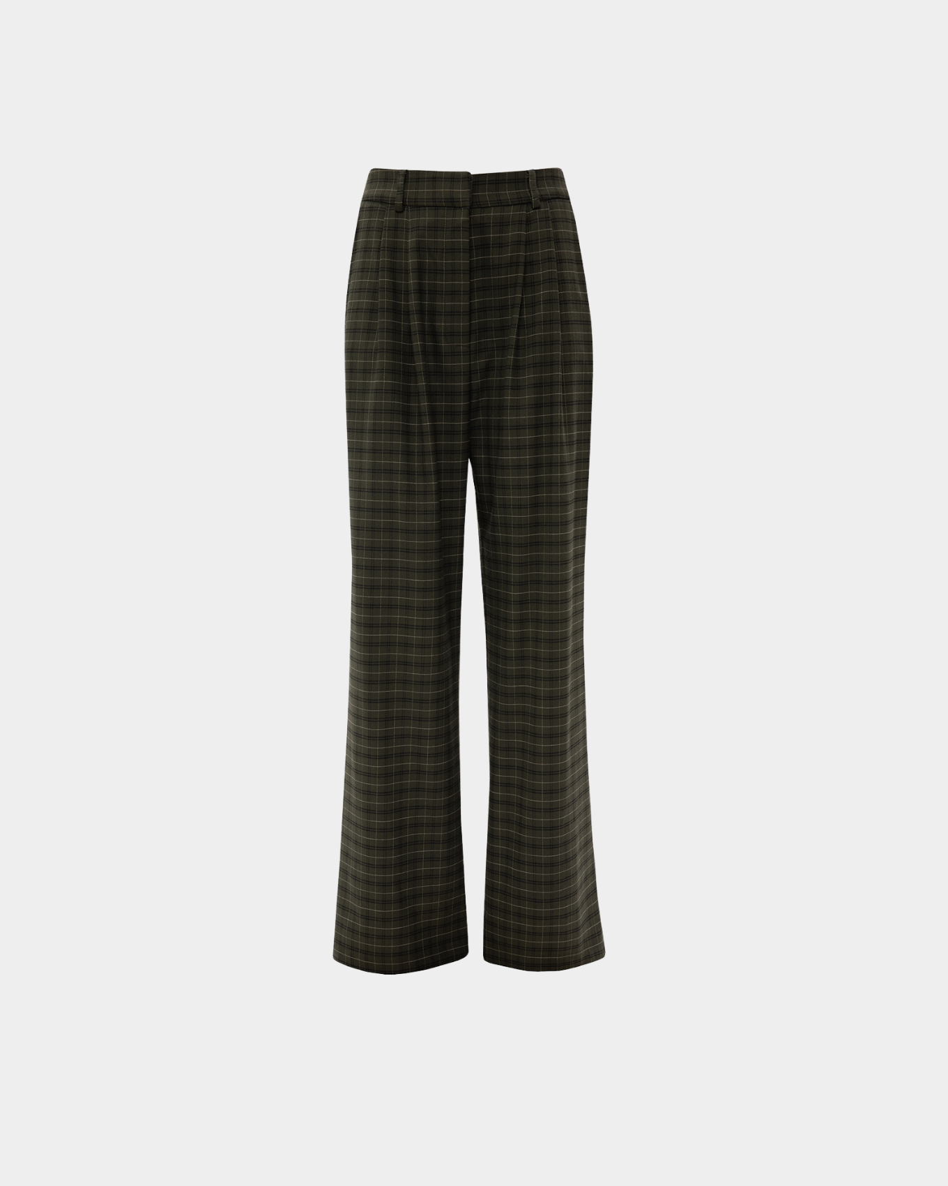 OLIVE CHEQUERED PANTS