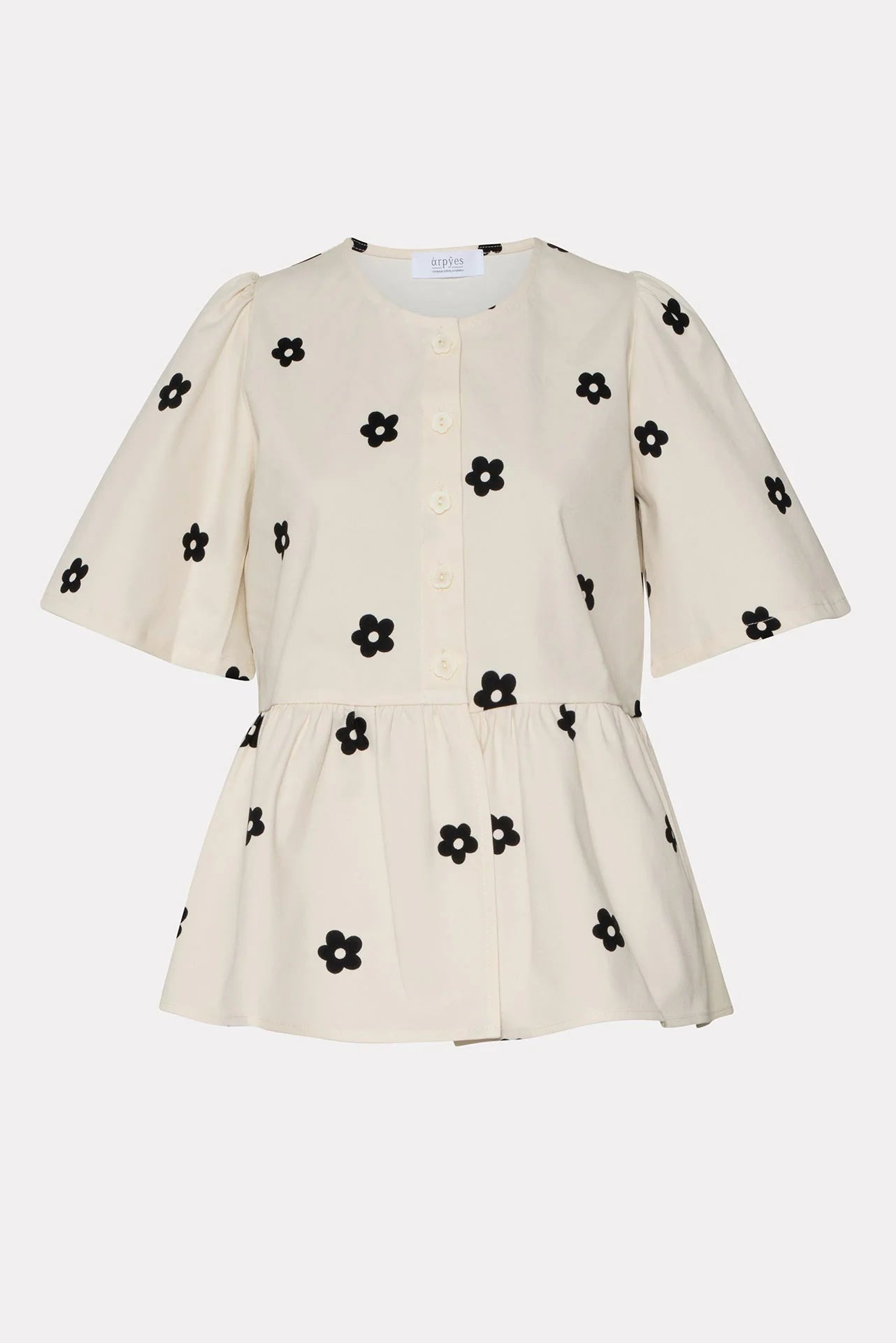 DAISY GABARDINE BLOUSE BLACK