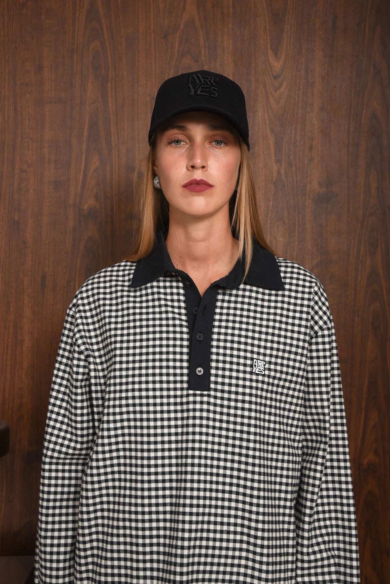 OBSERVER POLO BLOUSE BLACK