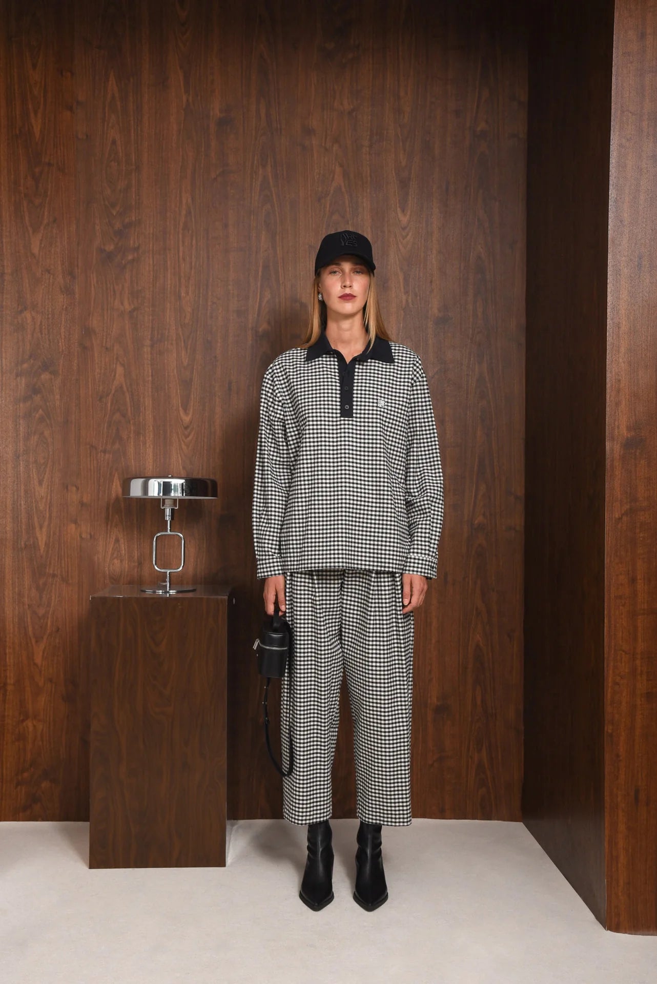 OBSERVER POLO BLOUSE BLACK