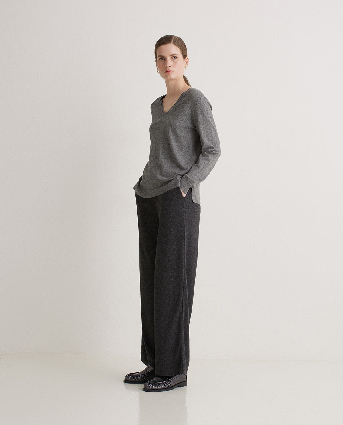 43410 - Wide Knit Trousers
