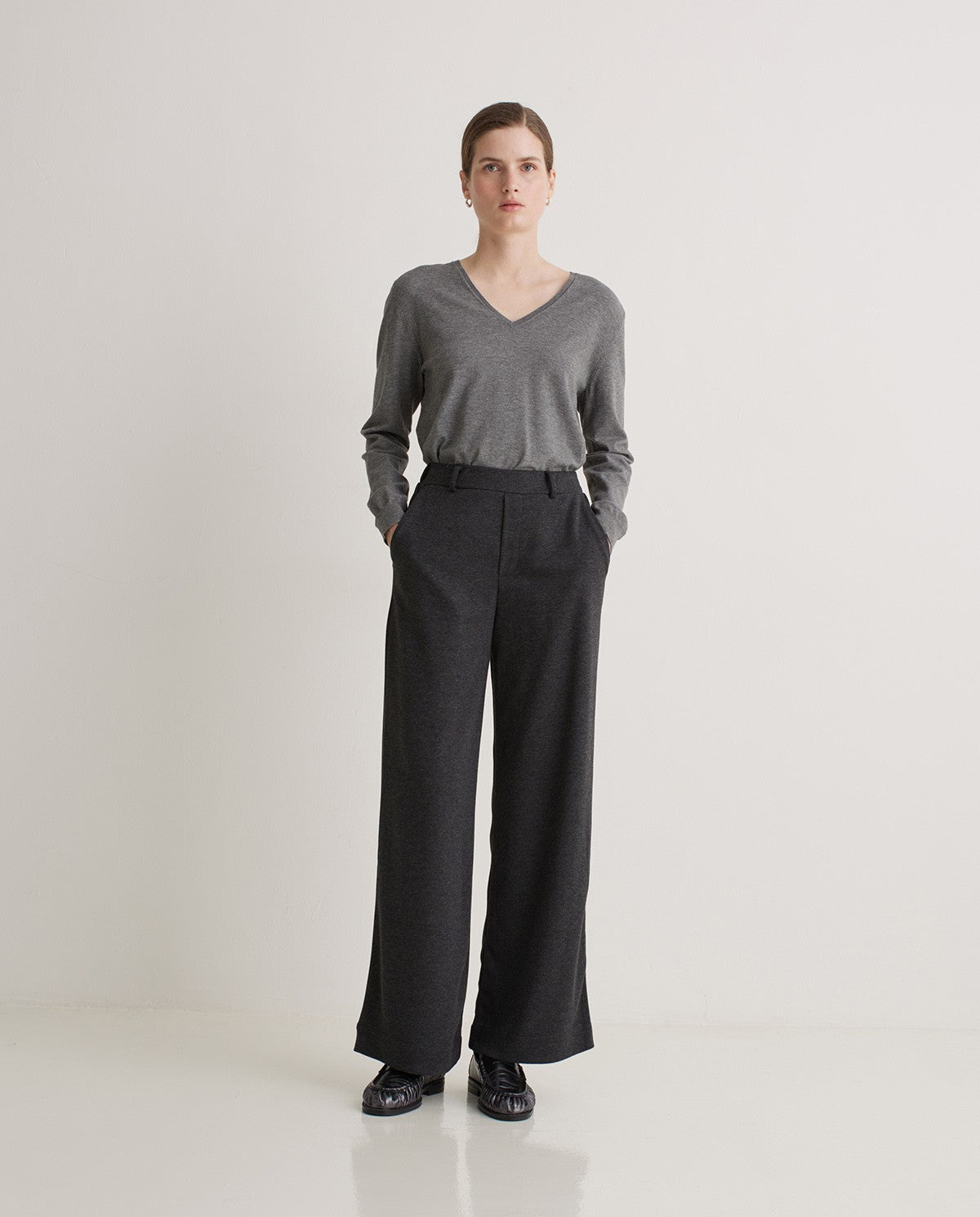 43410 - Wide Knit Trousers