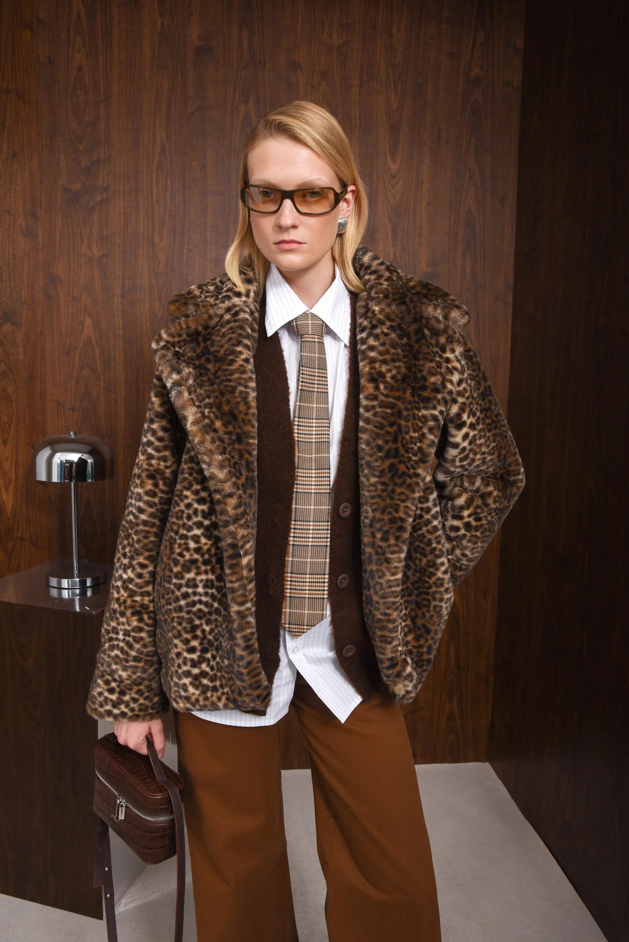 IT'S COMPLICATED FAUX FUR LEOPARD