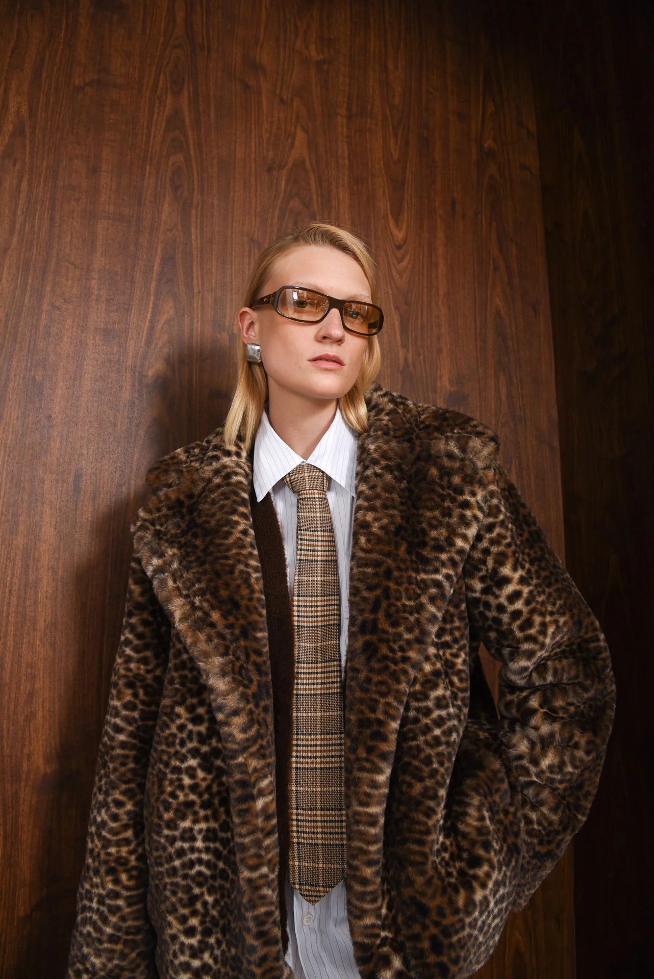 IT'S COMPLICATED FAUX FUR LEOPARD