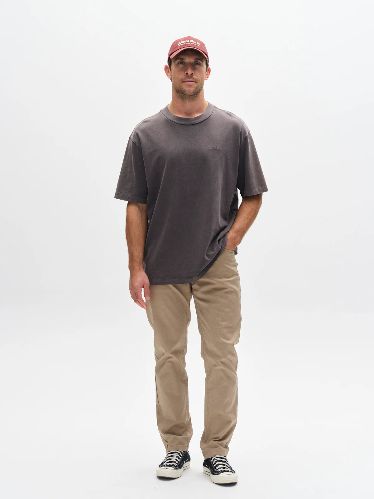 GABnigel Wix Boxy Hour SS Dk. Grey