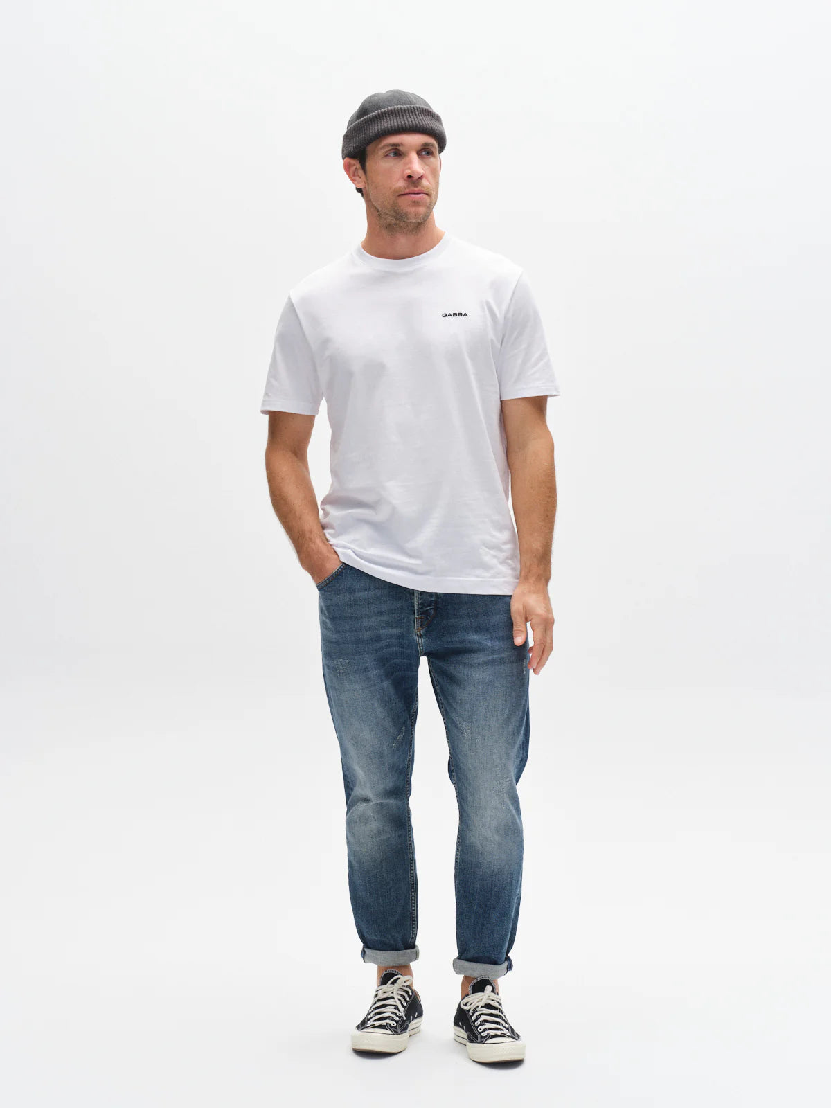 GABalex Cros Cropped - Mid Blue Denim
