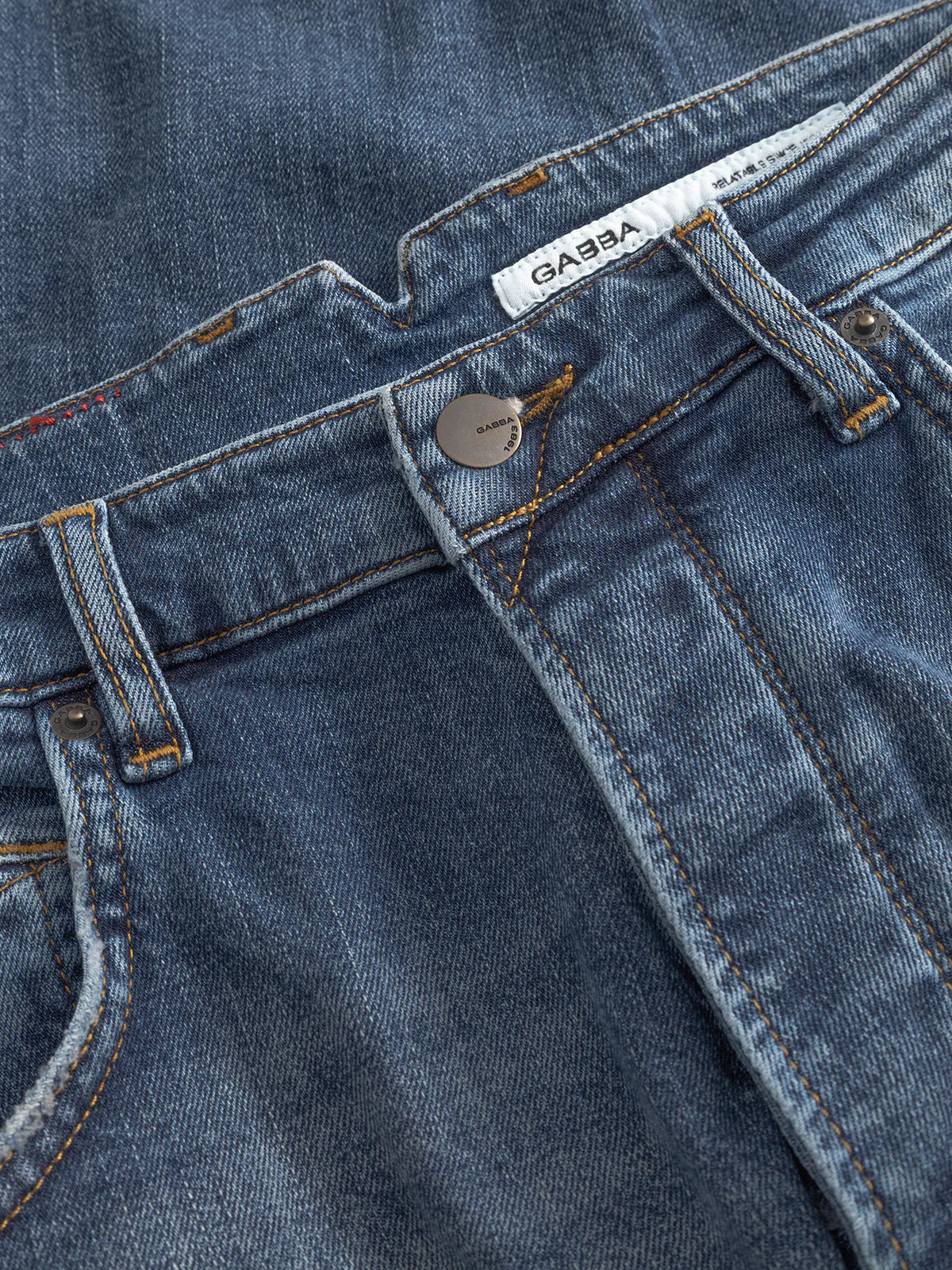 GABalex Cros Cropped - Mid Blue Denim