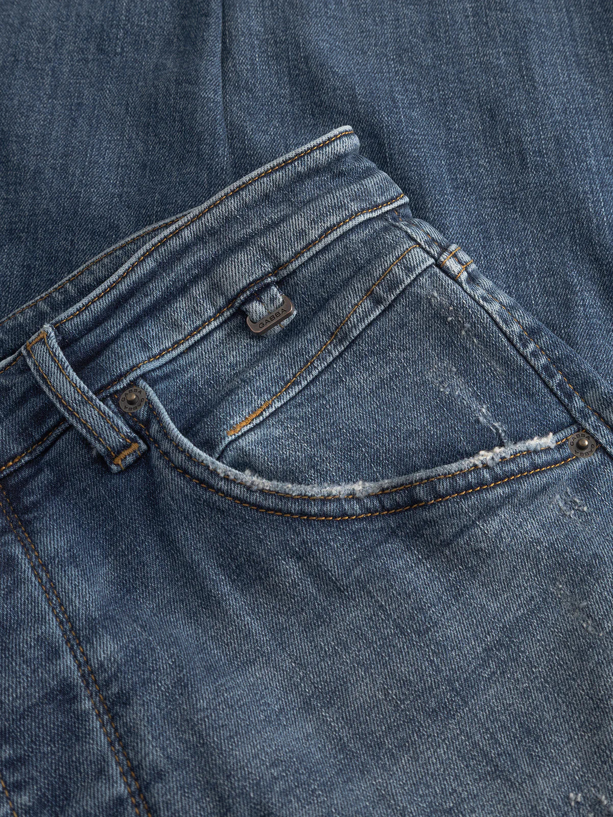 GABalex Cros Cropped - Mid Blue Denim