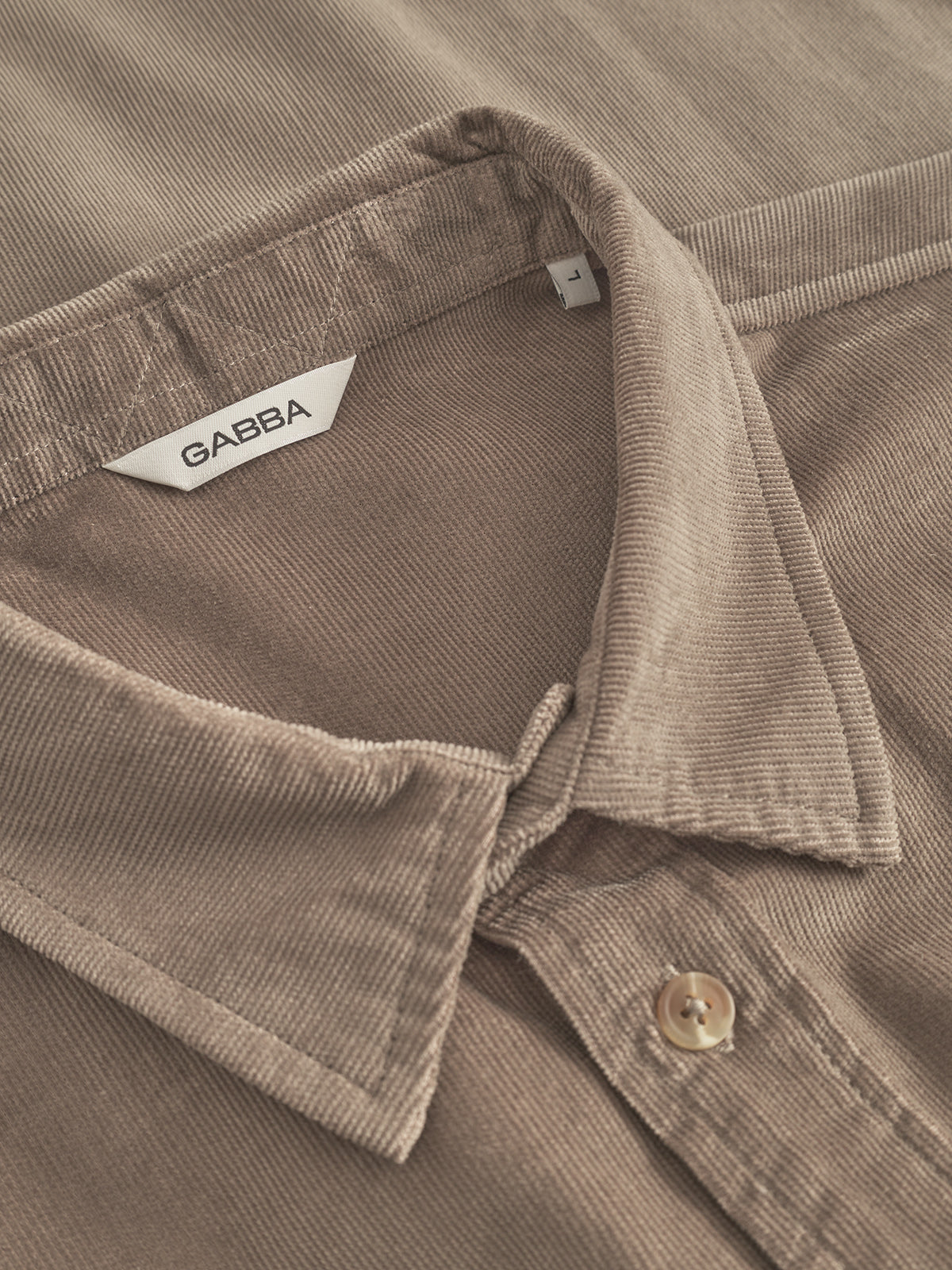 Jens Over Cord LS - Sand Greige Shirt