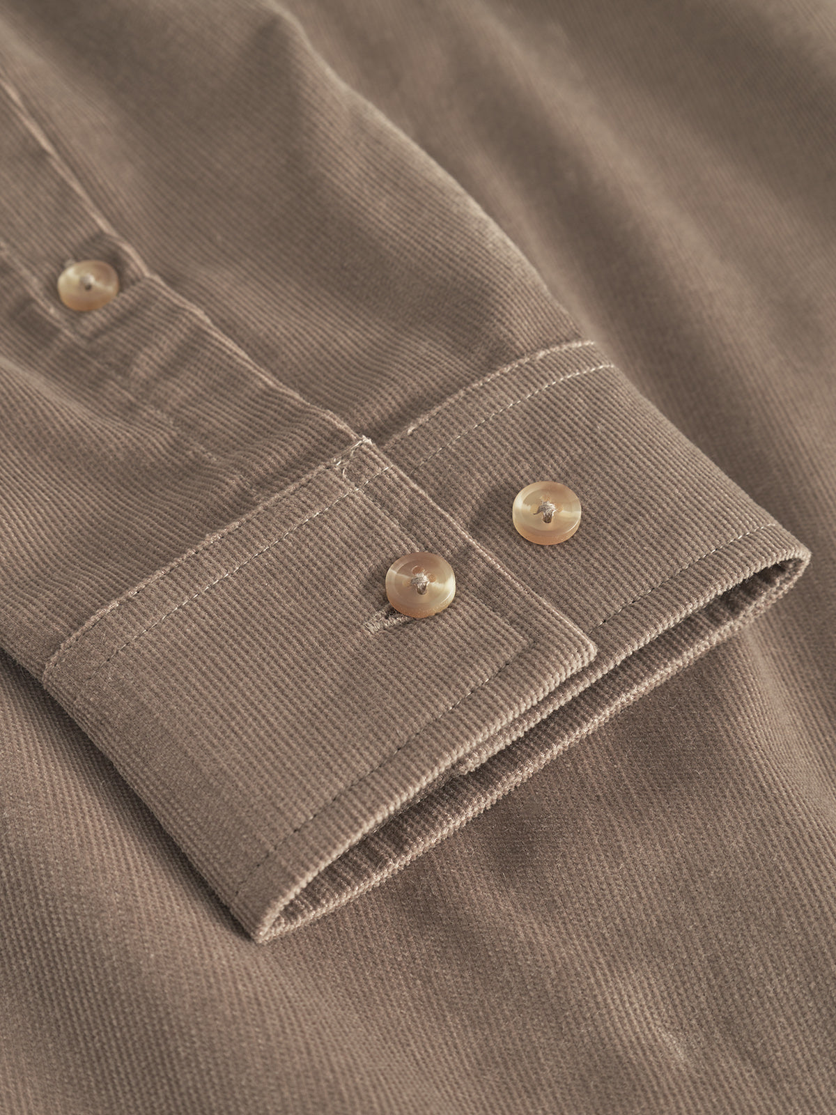 Jens Over Cord LS - Sand Greige Shirt