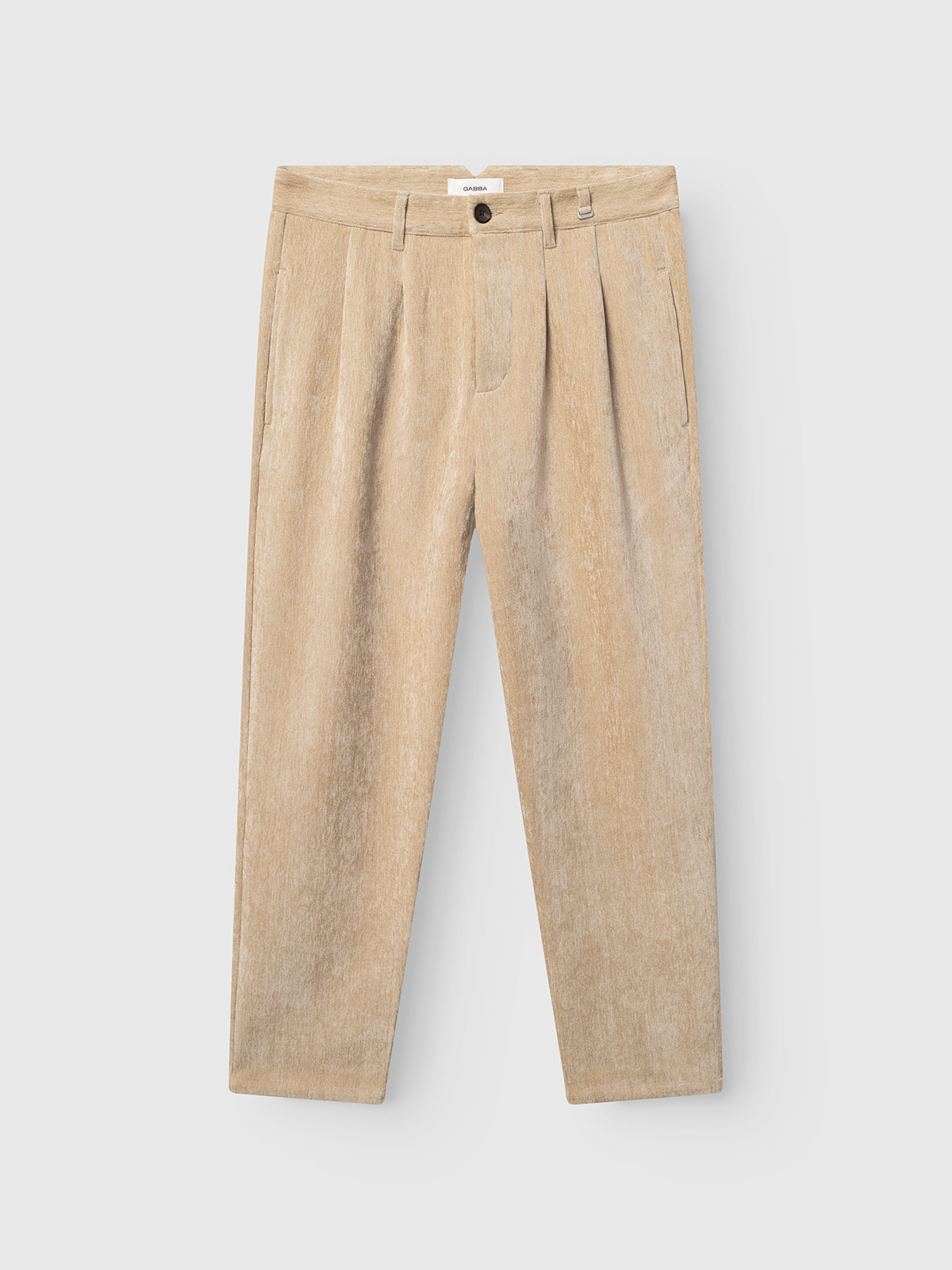 Firenze Velour - Lt. Sand Trousers
