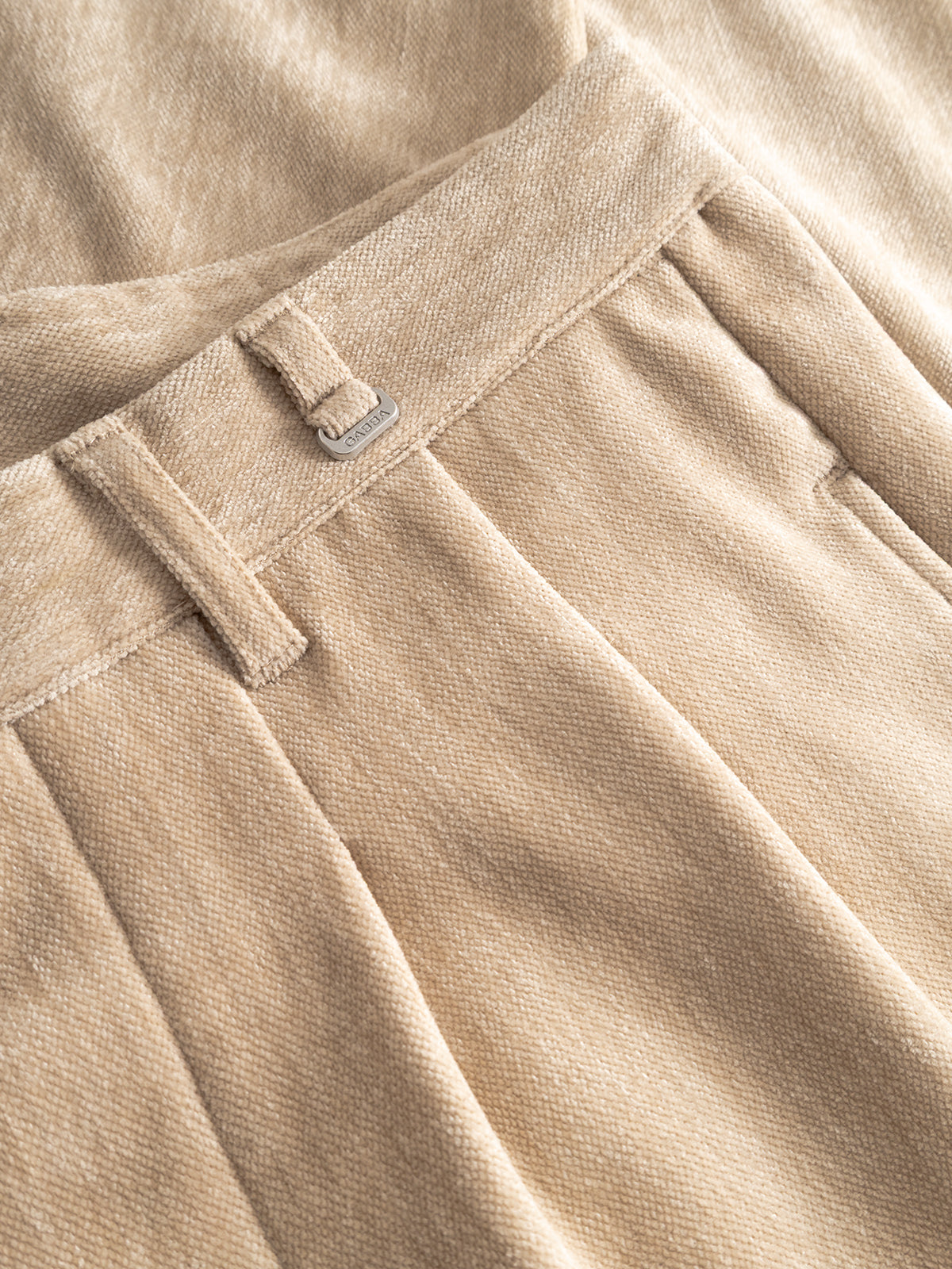 Firenze Velour - Lt. Sand Trousers