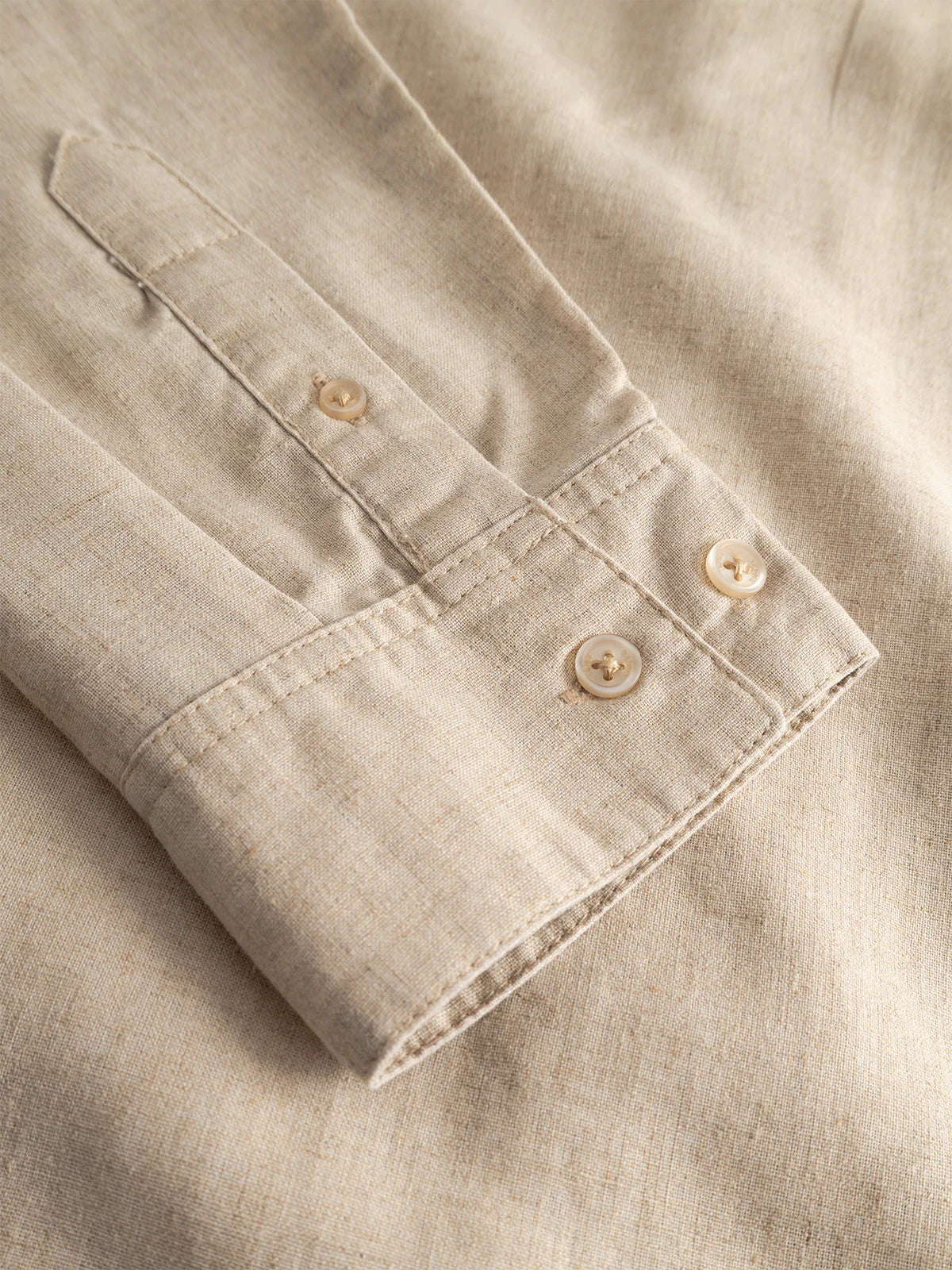 GABsven Reg Lins LS Shirt - Sand