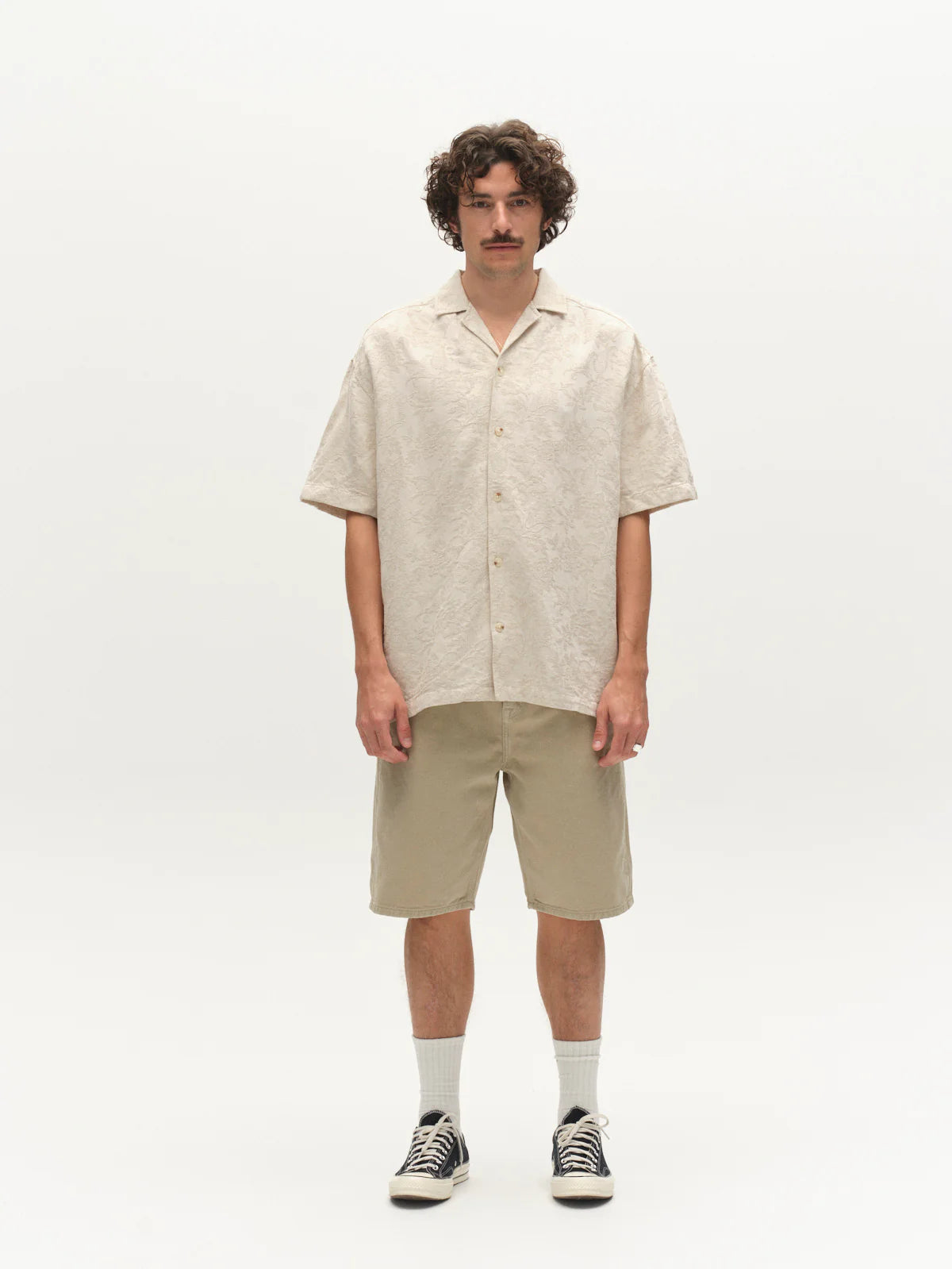 GABjens Over Resort Soft SS Shirt - Ecru