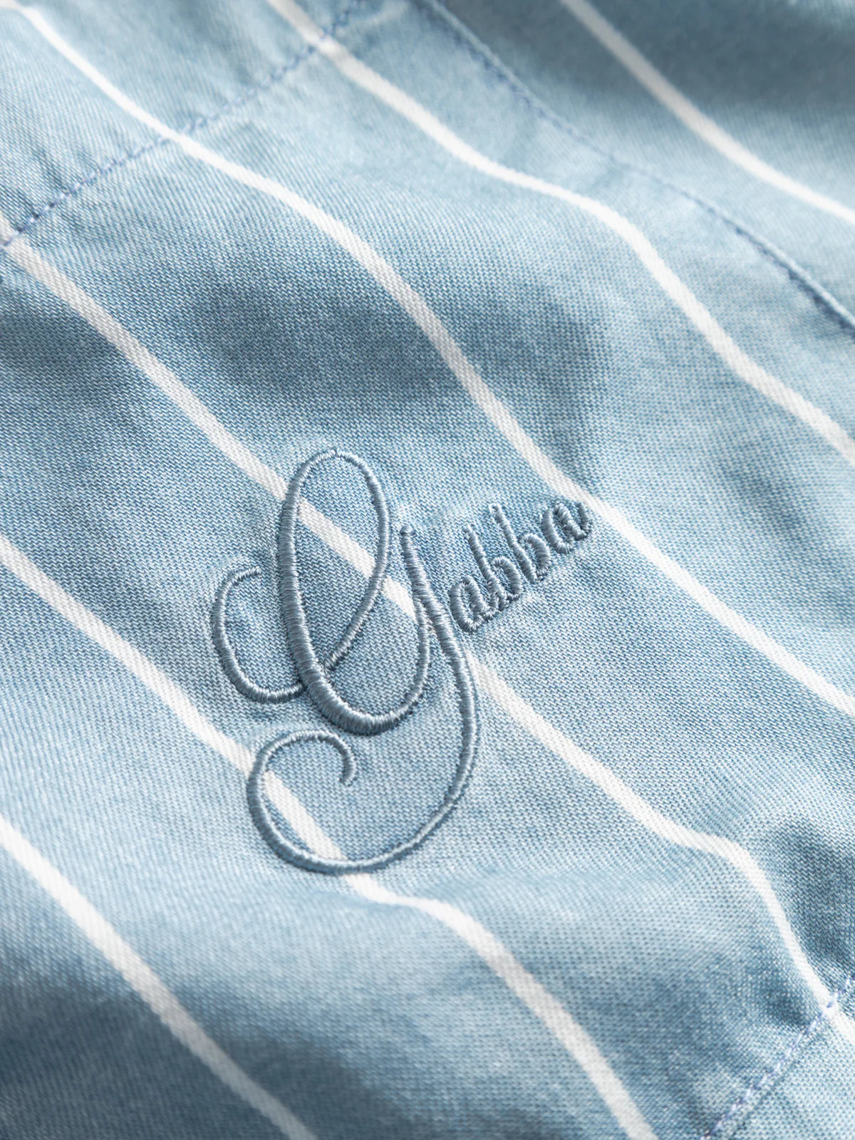 GABtimo Resort Stripes LS Shirt - Lt. Blue Denim