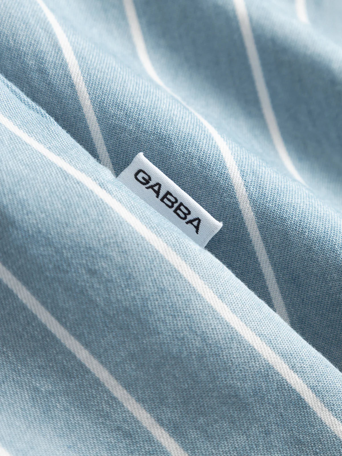 GABtimo Resort Stripes LS Shirt - Lt. Blue Denim