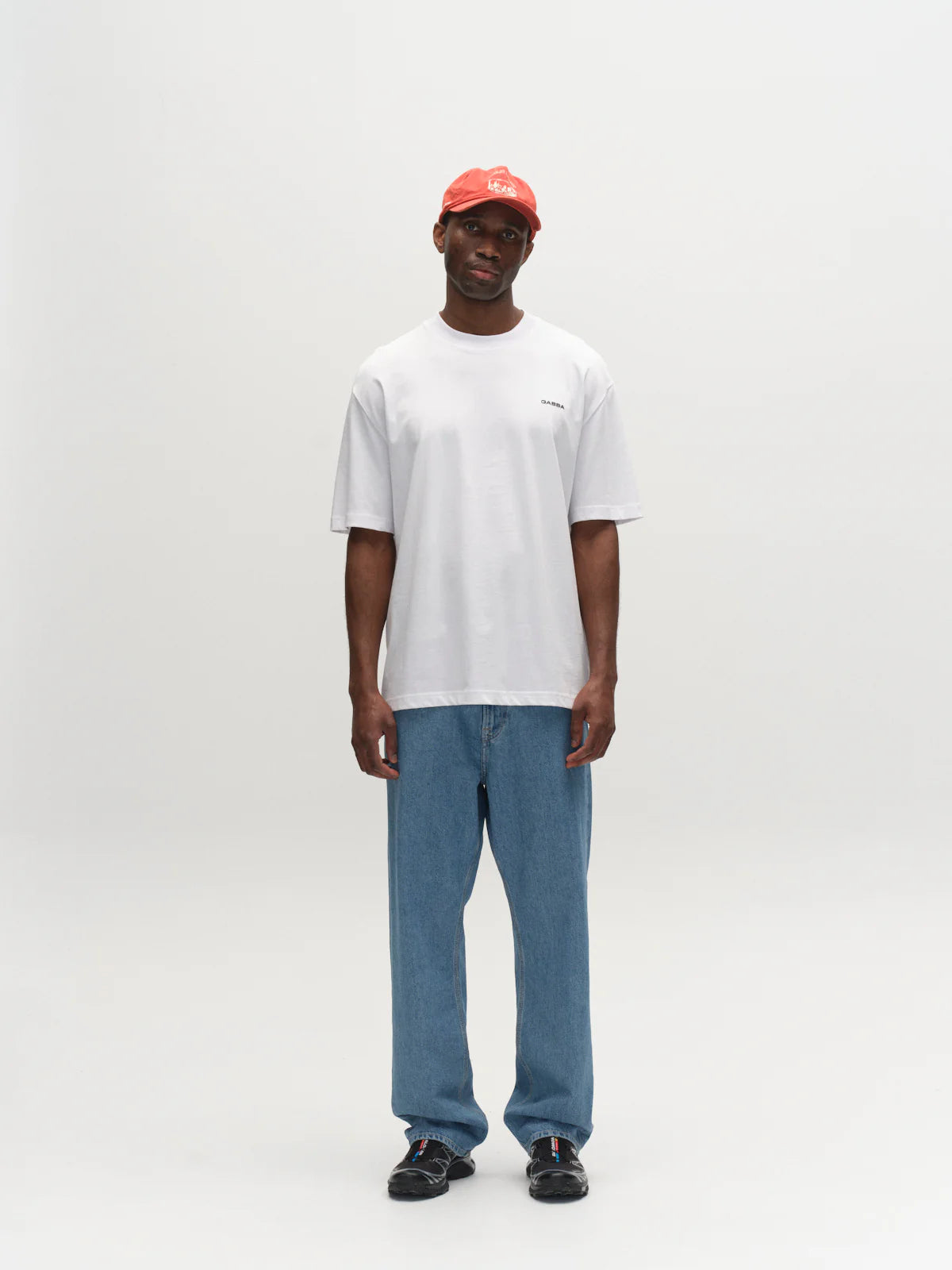 GABnigel Boxy Logo GOTS SS - White