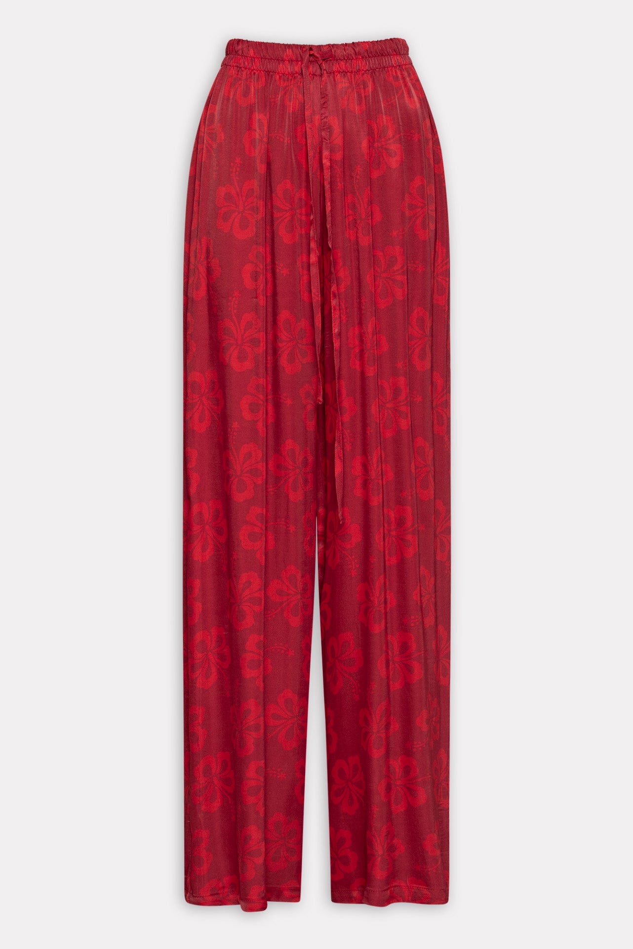 Hibiscus Red Pants