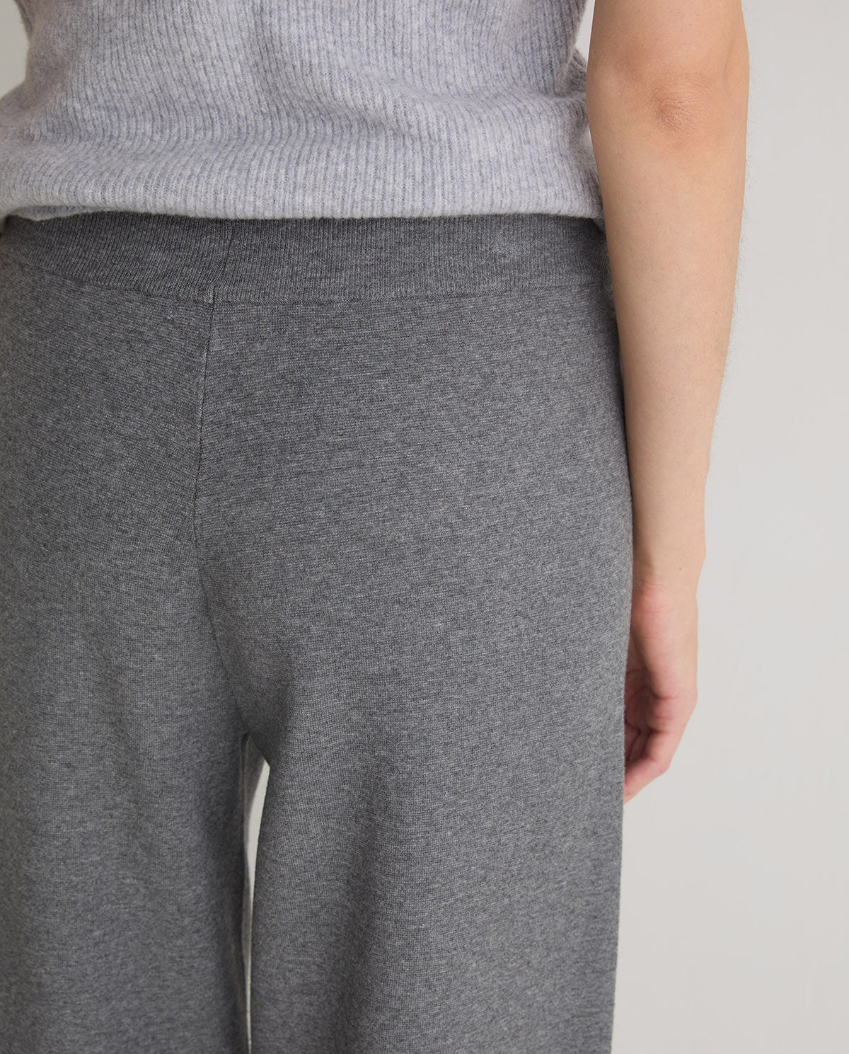 43511 - GREY REGULAR-FIT VISCOSE TROUSERS