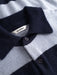 Gabba GABworren Polo Stripes Aico LS Knit Navy Stripe