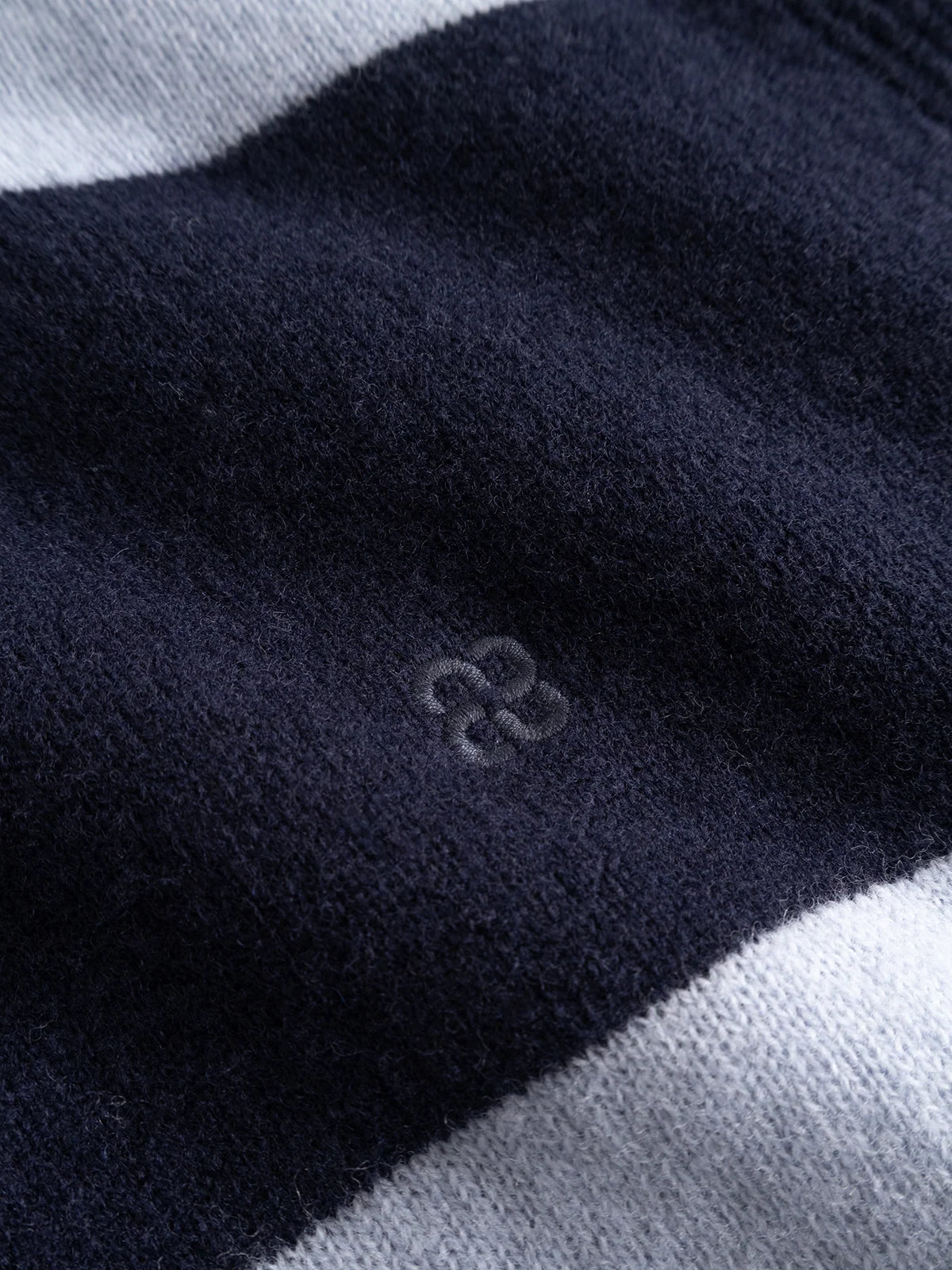 Gabba GABworren Polo Stripes Aico LS Knit Navy Stripe