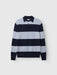 Gabba GABworren Polo Stripes Aico LS Knit Navy Stripe