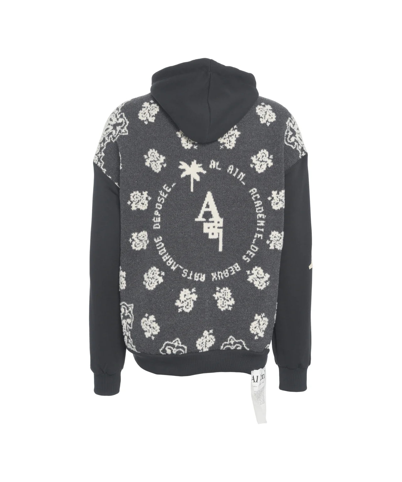 ABANDANA - Black Zip-Up Hoodie