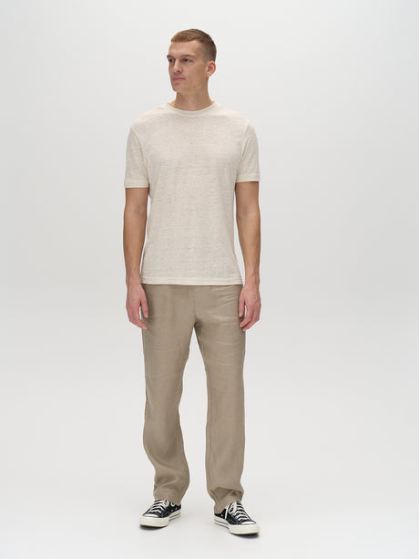 Duke Linen SS Tee - Birch