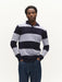 Gabba GABworren Polo Stripes Aico LS Knit Navy Stripe