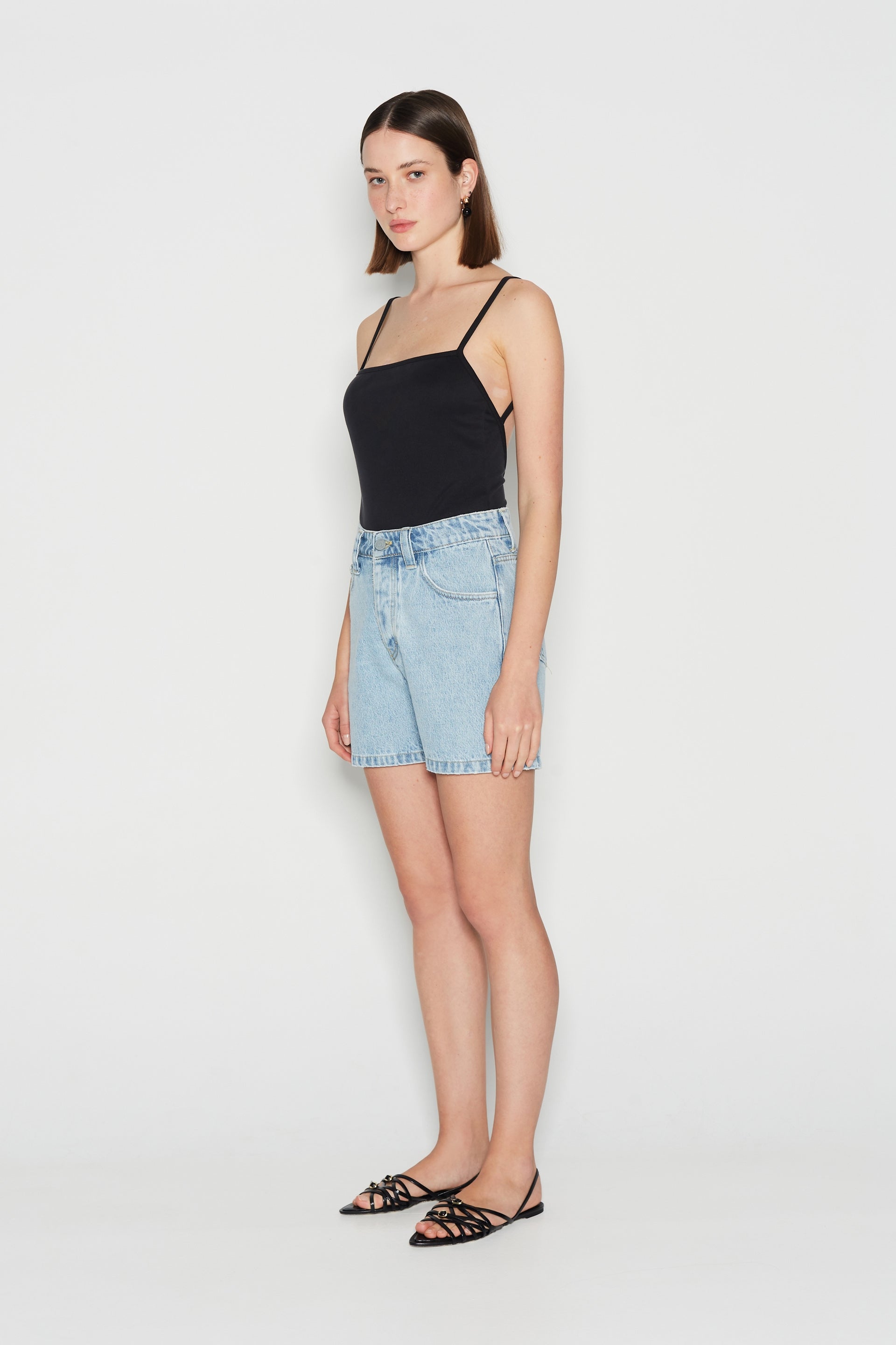 AQUAMARINE DENIM SHORTS