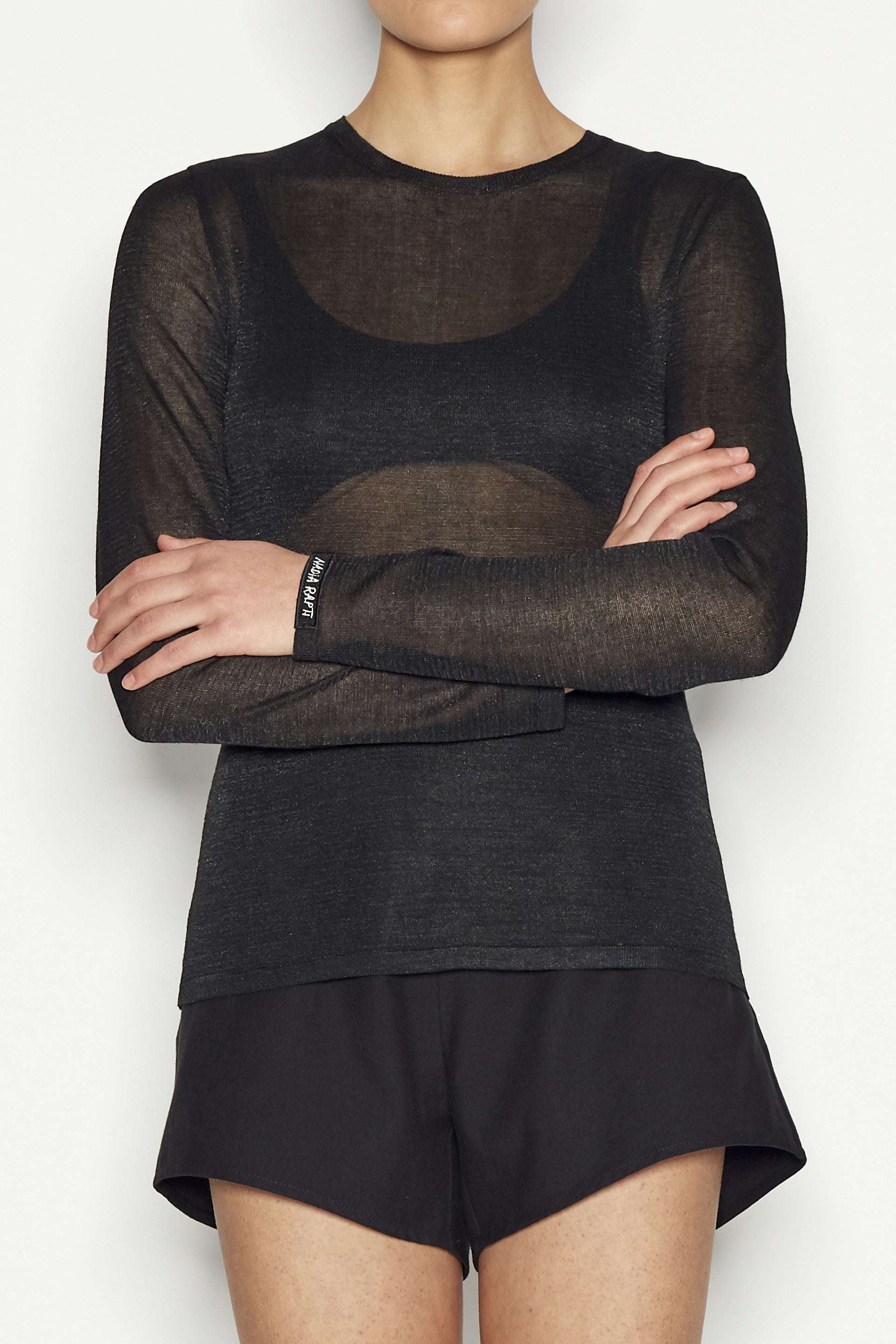 Atlas Long Sleeved Blouse - Black
