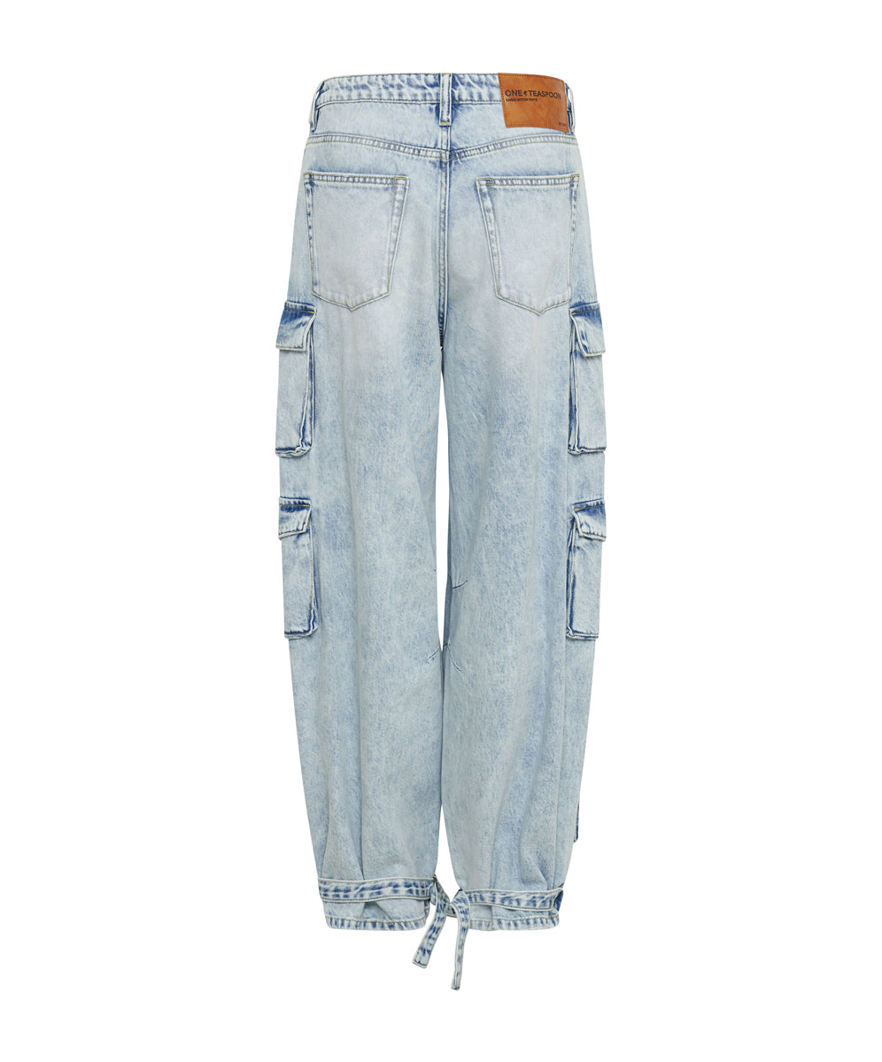 DEPECHE BLUE HIGH WAIST EPIC CARGO JEANS