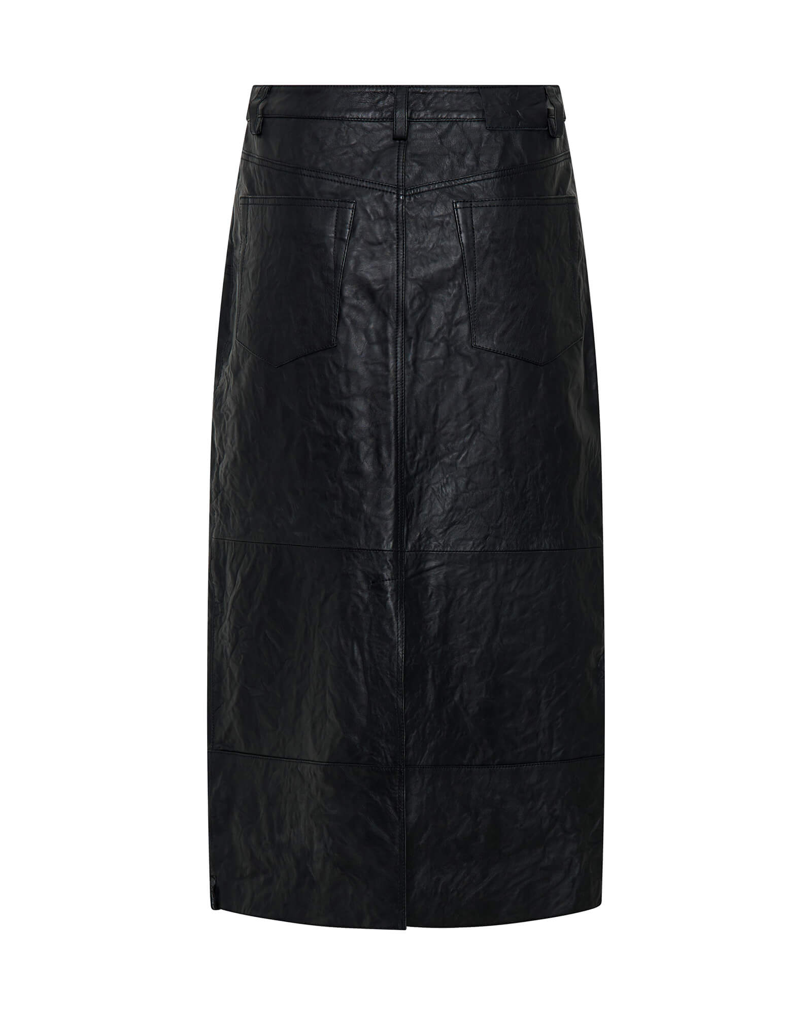 TEXTURED LEATHER CASSIDY LEATHER SKIRT