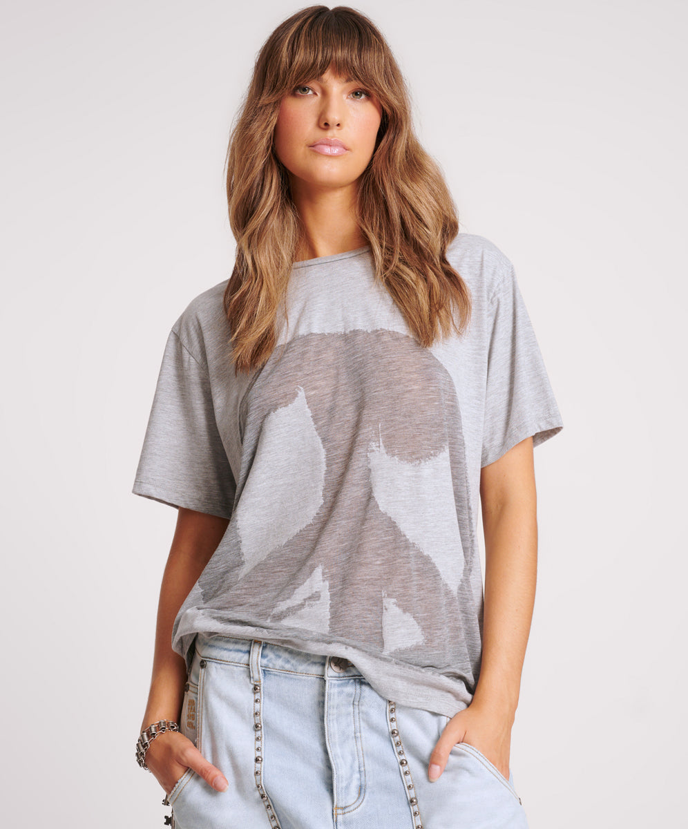 PEACE BURNOUT BASKETBALL TEE