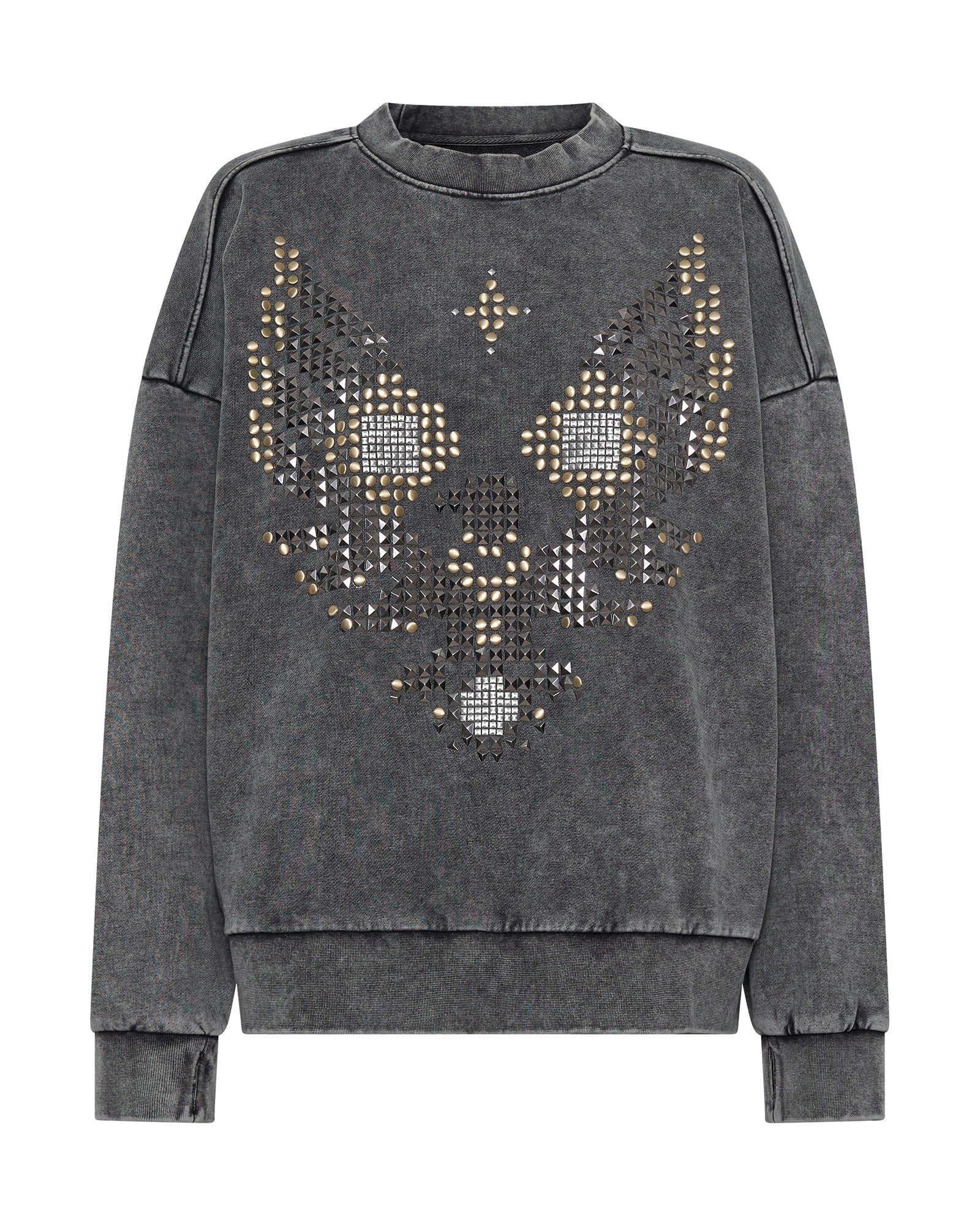 STUDDED EAGLE RETRO SWEATER