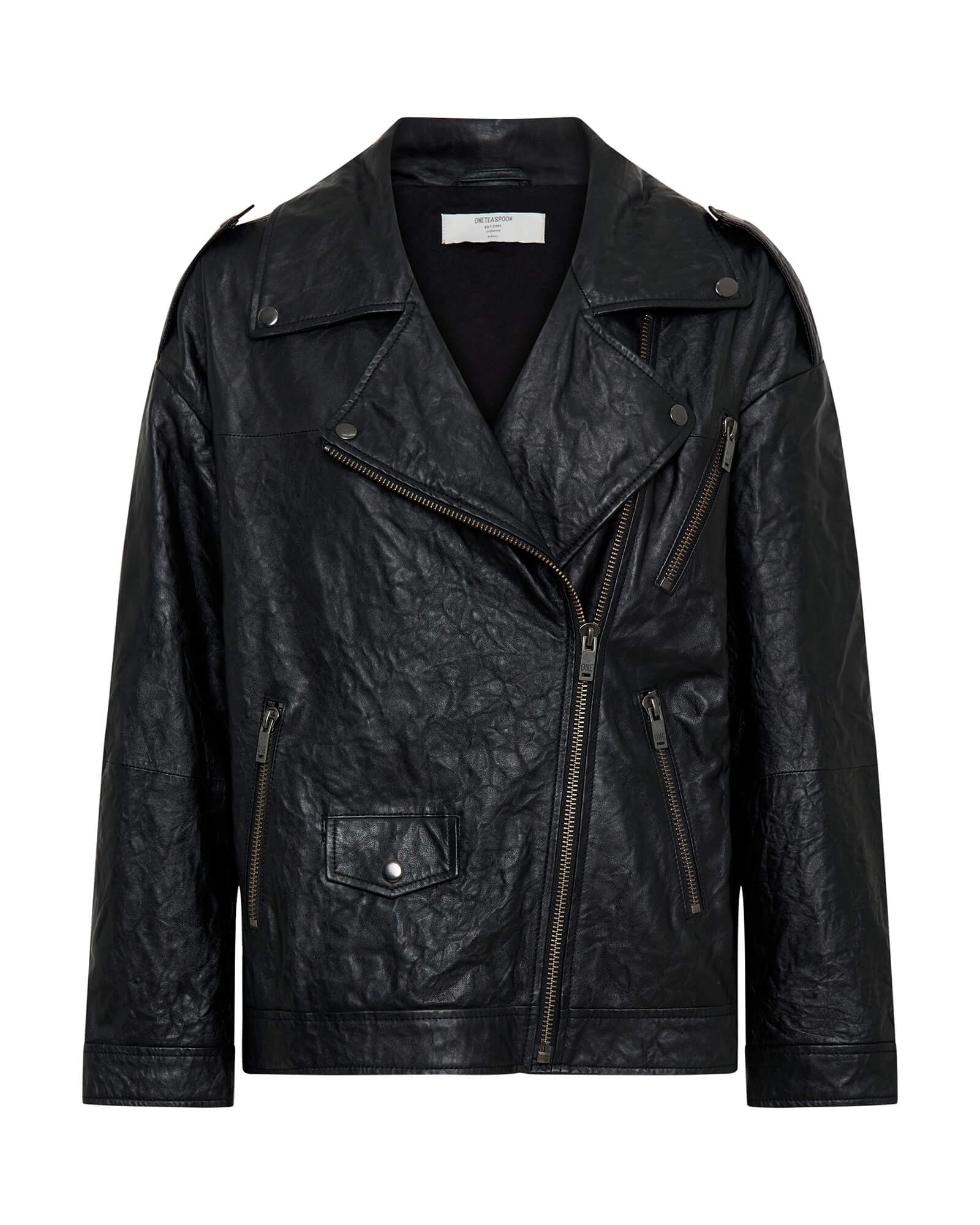 BOYFRIEND LEATHER BIKER JACKET