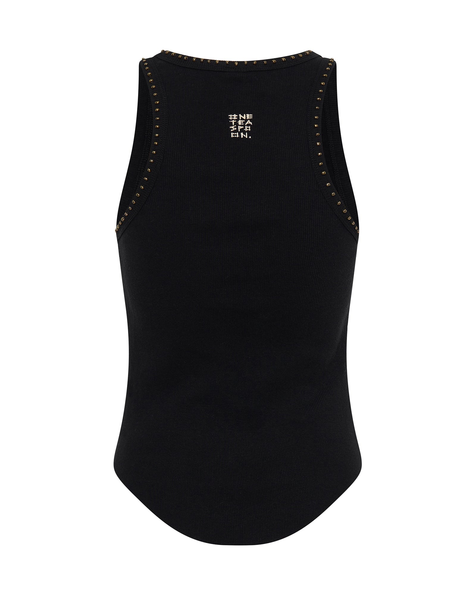 HAND BEADED RAMONE RIB TANK