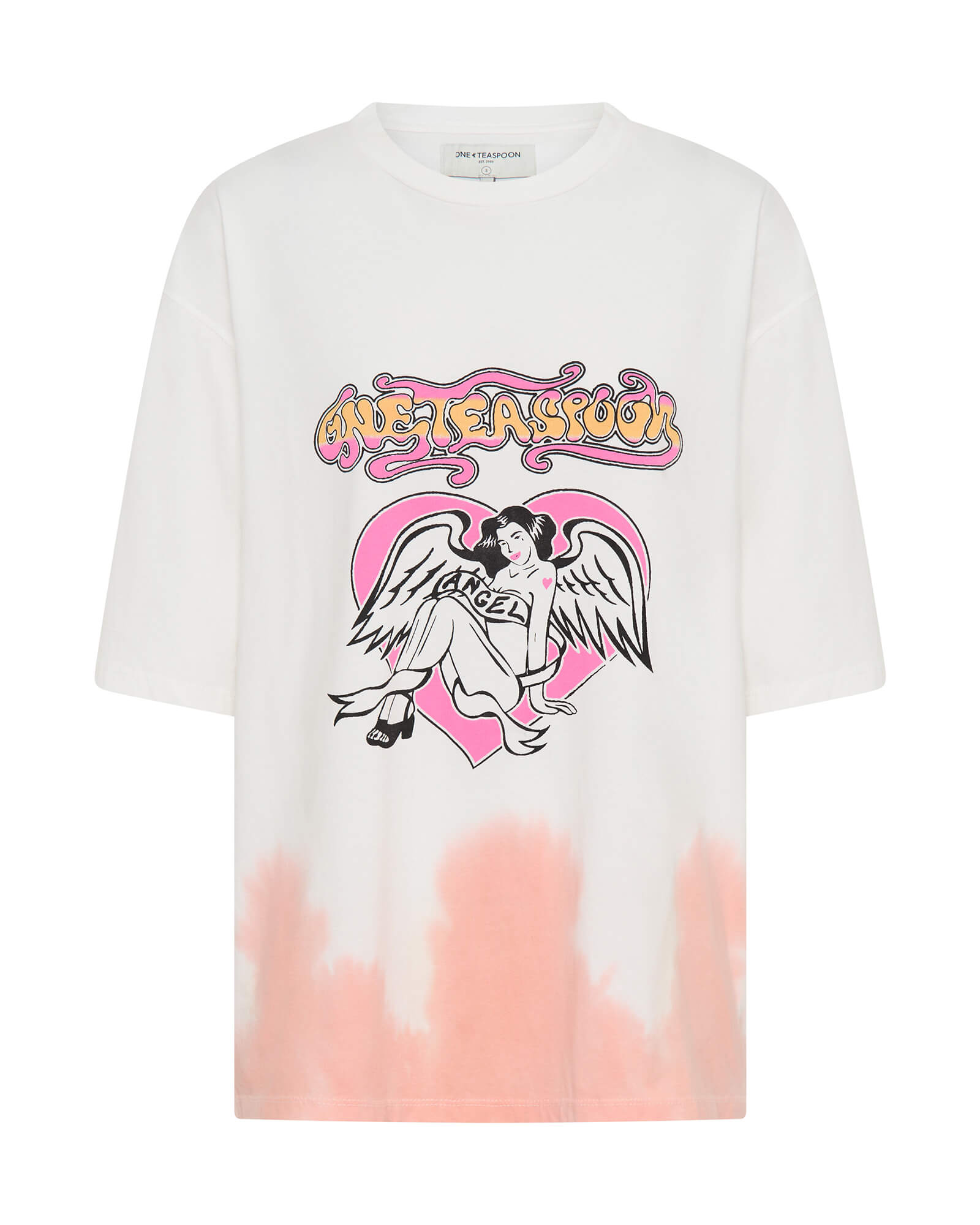 Angel Dip Dye Kobe Tee - Cream SKU: 26821