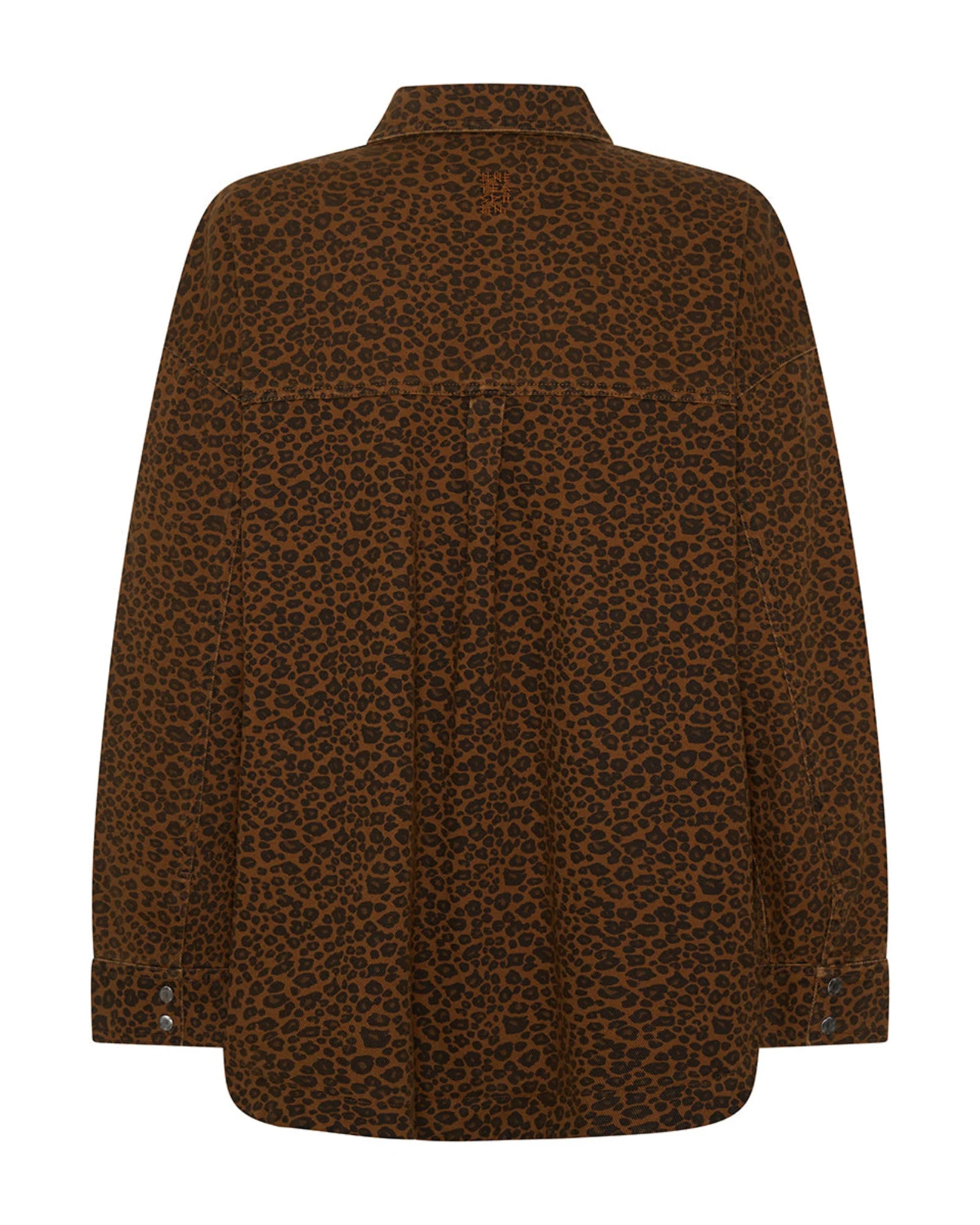 43L27106 - Longline Denim Jacket - Cheetah Print