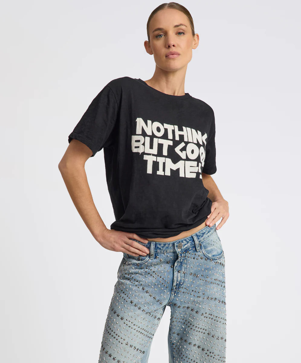 83L27540 - 25th Anniversary Good Times Boyfriend Tee - Black