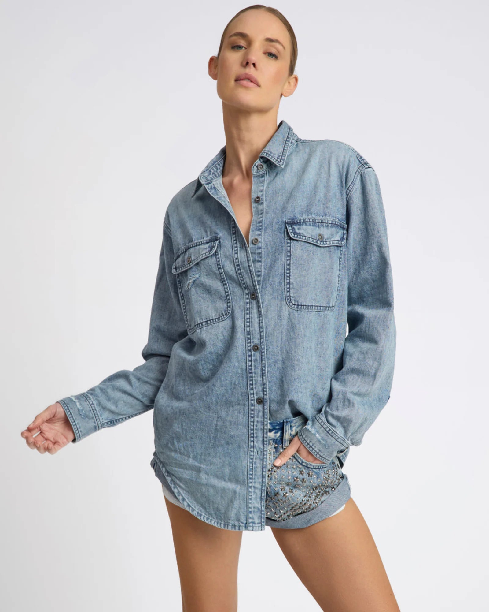 27577 - 25th Anniversary Limited Edition Everyday Studded Denim Shirt - Salty Dog