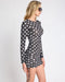 One teaspoon Polka Darling Sheer Mesh Ruched Mini Dress - Black & White Polka Dot