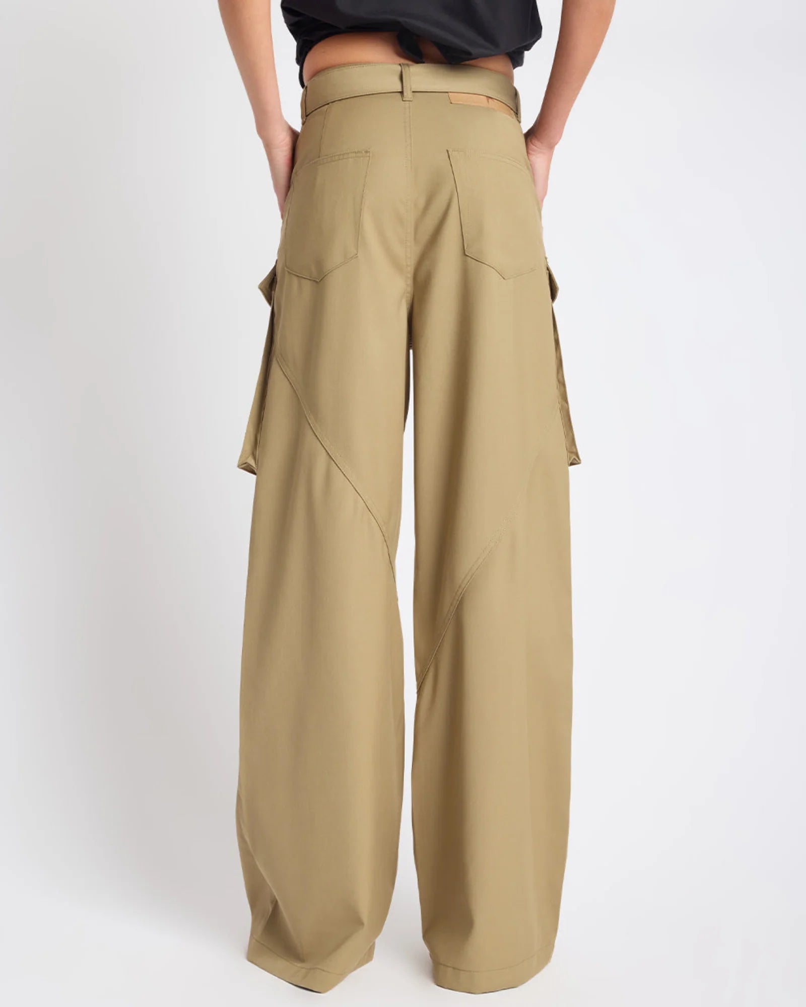 One teaspoon Elemental High Waist Tencel Cargo Pants - Khaki