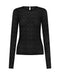One teaspoon Black Magic Star Sheer Mesh Longsleeve Top - Black