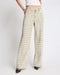 One Teaspoon Jackson Mid Waist Wide Leg Studded Denim Jeans - Antique Khaki