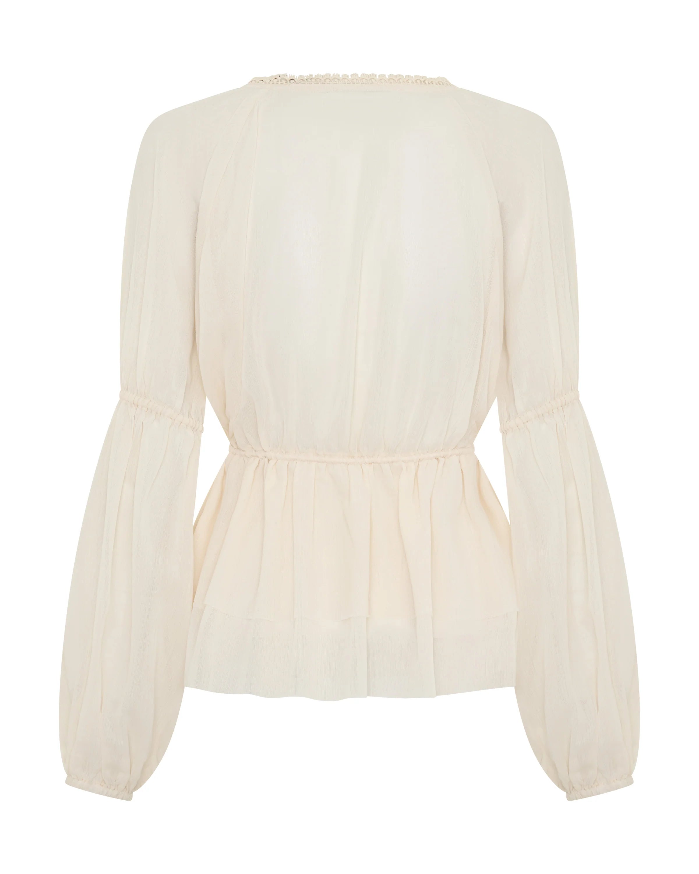 One teaspoon Luminette Sheer Longsleeve Blouse - Ivory