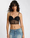 One teaspoon Vintage Whisper Lace Bralette Top - Black