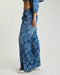One teaspoon Roadhouse Mid Waist Wide Leg Drawstring Denim Jeans - Soaring Jacquard Blue