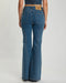 One teaspoonChrome Edge Mid Waist Flared Studded Denim Jeans - Eclipse Blue
