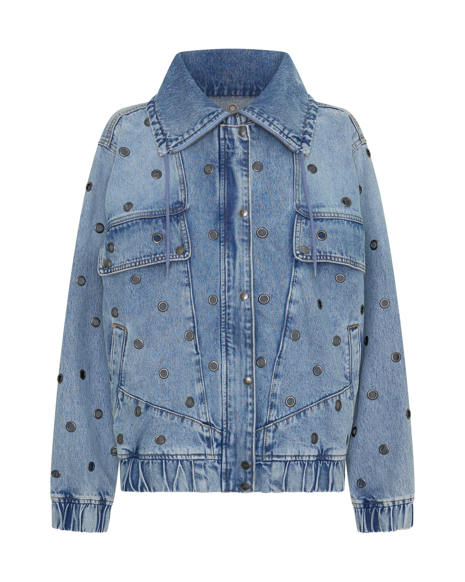 One teaspoon Punk Paradise Denim Bomber Jacket - Salty Dog